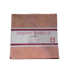 Malam Batiks 3 Tutti Fruitti Charm Pack by Jinny Beyer for RJR Fabrics